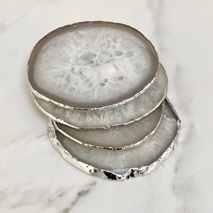 Wholesale Exquisite Agate Coasters Customizable Decorative Agate Slice <b>Tray</b> for Home Decoration Guaranteed Low Price - Product Image 2