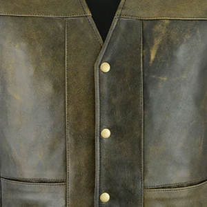 Chaleco de Moda de Cuero 100% de Buena Calidad, Precio Razonable, Ropa para Hombre, Chaleco de Cuero en Venta - Product Image 4