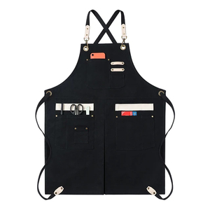 MORGANS Cotton Canvas Cross Back Straps Kitchen <b>Cooking</b> Baking Bib Sleeveless <b>Apron</b> for Shop Restaurant - Product Image 3
