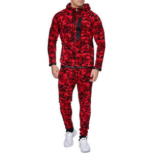 Ensemble de survêtement pour hommes avec logo personnalisé Ensemble de pantalon de survêtement et de sweat à capuche 2 pièces Survêtement de survêtement en polaire technique pour hommes - Product Image 5