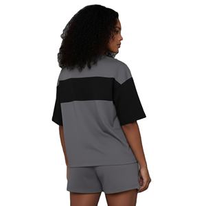 Nuevo Conjunto de 2 Piezas de Camiseta y Pantalones Cortos por Encima de la Rodilla 100% Algodón 2026 para Mujer, con Logotipo Personalizado Impreso en DTF, Ropa Casual de Verano - Product Image 2