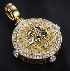 Dernier pendentif Hip Hop pour hommes et femmes fabriqué en argent sterling 925 avec des diamants de haute qualité VVS Clarity Leb Grown - Product Image 1