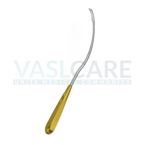 Disector frontoglabelar 26,5 cm en forma de S, disector endoscópico curvo de frente, instrumentos quirúrgicos de cirugía plástica de Vaslcare - Product Image 4