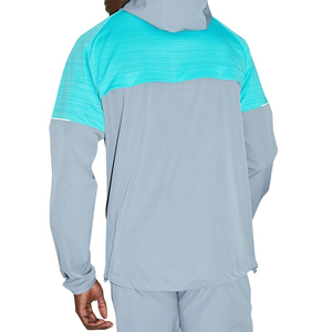 Veste coupe-vent en toile personnalisée, imperméable, pour l'extérieur, col montant, sublimation sur le devant, légère, respirante, vêtements de sport pour la course à pied - Product Image 6