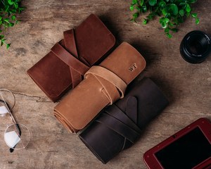 Sac de voyage en cuir véritable de luxe pour un usage quotidien, imperméable et antichoc, pour organiser les câbles, le chargeur USB, le stockage, OEM LCO-0054 - Product Image 1