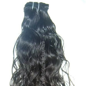 Nouvelle arrivée 10-30 pouces 100% vierge indienne Remy sans perte et sans enchevêtrement extensions de cheveux sans poux. Machine double trame - Product Image 1
