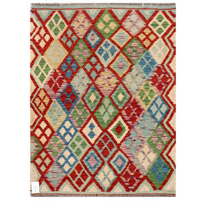 พรมกิลิม ไมมาณา อัฟกานิสถาน ขนาด 125 x 94 ซม. พรมปูพื้นและชุดพรม - Product Image 1