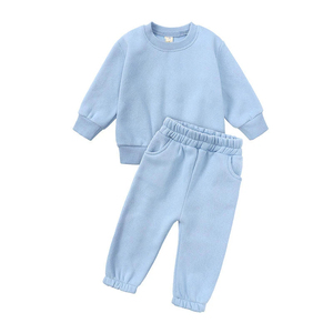 Ensemble de survêtements deux pièces élégants et confortables pour enfants, vêtements de sport décontractés pour garçons et filles, fabriqués au Pakistan-comprend un pantalon - Product Image 5