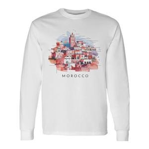 T-Shirt a Maniche Lunghe Vintage Souvenir del Marocco - Categoria Promozionale - Product Image 1