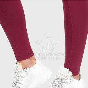 Conjunto de Yogini informal para mujer, ropa de Fitness transpirable personalizada para gimnasio, patrón sólido, cierre de cordón, 2 piezas, Spandex/poliéster - Product Image 5