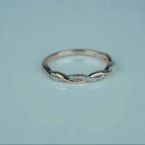 Anillo de moissanita de diamante cultivado en laboratorio de lujo Corte redondo 0,12 quilates VS1 Claridad IGI SGL Certificado Oro Rosa Oro Plata Proveedor - Product Image 1