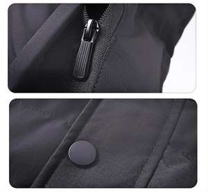 Chaleco Acolchado Sin Mangas Personalizado para Hombre, Ropa de Abrigo Informal con Cremallera Transpirable, con Color y Logotipo Personalizables - Product Image 6