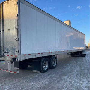 CIMC 3 Axle 40ton Cargo <b>Box</b> Dry Van PVC Fabric Water-Proof Curtain Side Truck Semi <b>Trailer</b> Great Dane Dry Van fCIMC 3 Axle 40ton - Product Image 1