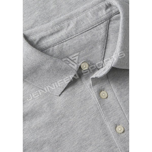 Polo d'été pour hommes de golf T-Shirt manches courtes 100% coton tissu tricoté col Logo personnalisé à l'intérieur du cou Étiquette - Product Image 3