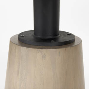 Premium Marble Top & Solid Mango Wooden Pedestal <b>Dining</b> <b>Table</b> With 3 Tone Black <b>White</b> & Beige Color For Home Kitchen Restaurant - Product Image 4