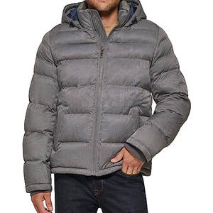 Chaqueta acolchada para hombre hecha en poliéster con logotipo personalizado al por mayor, chaqueta acolchada impermeable para uso en exteriores para hombre - Product Image 2