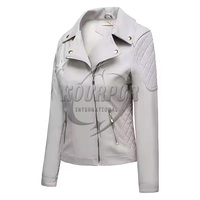 2025 classique nouveau Design femmes veste en cuir haute qualité dames femmes veste en cuir à vendre