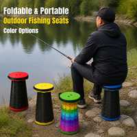 Tabouret pliable ultra léger, mini tabouret portable, facile à transporter, idéal pour les voyages, les sorties, les files d'attente, le camping et les activités de plein air