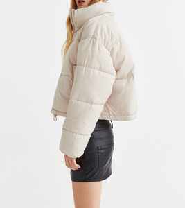 Chaqueta Acolchada con Capucha para Mujer, Diseño Bordado, Impermeable, Resistente al Viento, Relleno de Algodón, Oferta - Product Image 2