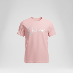 Camiseta de Algodón Transpirable para Hombre con Nombre de Marca Personalizado en Color Rosa Bebé, Cuello Redondo, Disponible a Precio de Mayoreo - Product Image 1