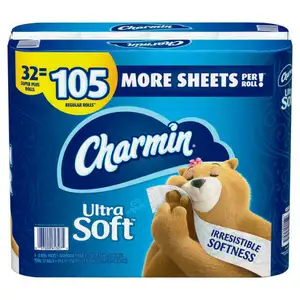 Ultra Strong Toilet Paper 18 Super Mega Rolls Ultra Soft Super Plus Toilet Paper Towels - 32 Rolls