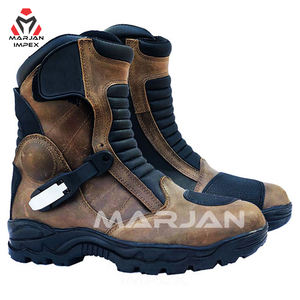 Motorbike Adventure Touring <b>Waterproof</b> <b>Boots</b> for Men and <b>Women</b> with PU Upper Durable Rubber Sole Winter Ready and Zip Closure - Product Image 1