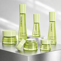 Coffret Cadeau Luxe Soins de la Peau en Gros – Bouteille en Verre Courbe Vert Citron 30ml 100ml 120ml, Pot à Crème 15g 50g 80g – Vente en Gros, Marque Privée, OEM