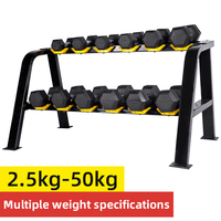 Venta al por mayor de fábrica GALAXY MASTER: Juego de mancuernas hexagonales de goma para gimnasio, pesas libres hexagonales, compra online (LB)