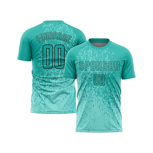 Fútbol americano 100% tela de poliéster camiseta de fútbol transpirable productos de secado rápido logotipo personalizado impresión Jersey impresión - Product Image 1