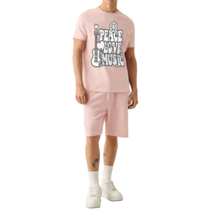 T-shirts et shorts d'été pour hommes Ensemble deux pièces à manches courtes pour hommes Vêtements de marque pour hommes avec taille et logo de couleur personnalisés - Product Image 3