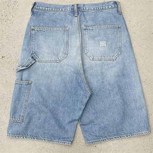 กางเกงยีนส์ขาสั้นคริสตัล Y2K คุณภาพสูงสำหรับผู้ชาย พร้อมโลโก้สั่งทำ-ขายส่ง - Product Image 2