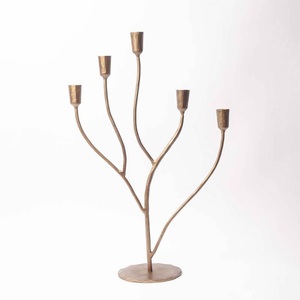 Bougeoir rond en métal design en spirale noir corps entièrement en métal 6x5x4 pouces autres tailles disponibles - Product Image 2