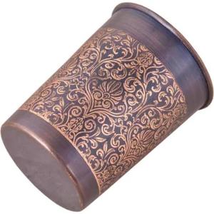 Ensemble de 2 en verre de cuivre de surface poli élégant fabriqué à la main pour un usage familial quotidien du fournisseur indien pour l'exportation en vrac - Product Image 2