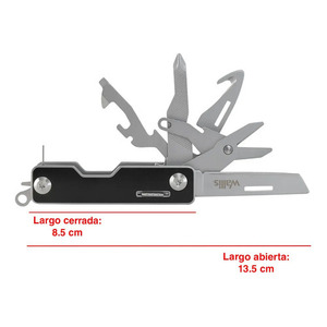 Herramienta Multifuncional Wallis K900392 con 11 Funciones y Mango de Metal Negro - Product Image 2