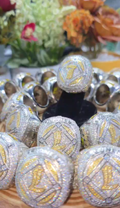 แหวนเงินแท้ 925 ประดับเพชรโมอิสซาไนต์ ดีไซน์แชมเปี้ยนส์สุดเท่ห์  แบบฝังเงินเต็มวง  แหวนสไตล์โดดเด่นสำหรับผู้ชาย - Product Image 4