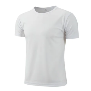 Camiseta informal ligera de algodón orgánico 100% de alta calidad para hombres, logotipo personalizado, patrón sólido, 240 gramos de peso de tela - Product Image 4