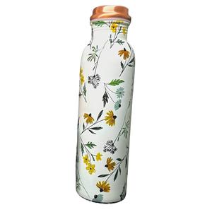 Red Cherry Printed 100% Pure Copper <b>Water</b> <b>Bottle</b> With Lid Ayurvedic Metal Drinkware for Outdoor Use for <b>Bulk</b> Purchasing Gifting - Product Image 3