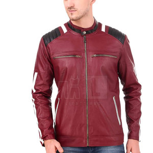 Chaqueta de invierno de cuero de estilo único para hombre hecha en Pakistán con logotipo frontal precio barato - Product Image 5