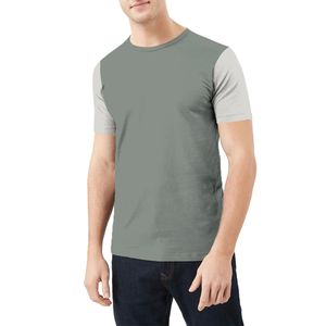 Camiseta de poliéster y algodón pima para hombre, ropa lisa de gran tamaño con logotipo, a la medida, barata, venta al por mayor - Product Image 3
