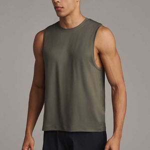 Débardeur décontracté pour hommes personnalisé Offre Spéciale-Respirant 100% coton quantité minimale de commande bas 10 pièces Logo personnalisé et tailles - Product Image 1