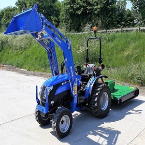 Tracteur compact numérique Solis 24HP avec chargeur frontal, machine agricole, moteur, couleur bleue - Product Image 5