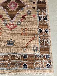 พรมผ้าไหมทอมือปักลาย3D งานดีไซน์แอบสแตรกต์แบบดั้งเดิมสำหรับบ้านโรงแรมประตูห้องรับประทานอาหารใช้สำหรับปิกนิก - Product Image 4