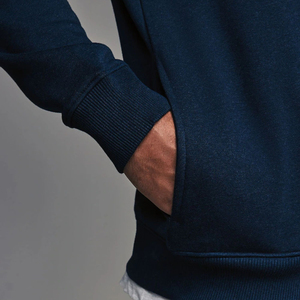 Sudadera con Capucha Unisex de Bloques de Color, Corte Regular, Informal, Tejida, 100% Algodón, Teñido Liso, Ropa de Invierno con Bolsillo - Product Image 6
