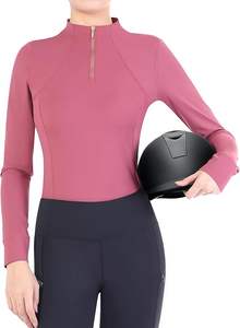 Ropa Ecuestre para Mujer, Diseño 2025, Camisas de Equitación con Logotipo Personalizado, Mangas Cortas y Estribos - Product Image 5