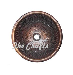 Lavabo de Cobre Hecho a Mano, Lavabo Redondo con Lavabo de Primera Calidad para Accesorios de Baño - Product Image 2