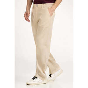 Pantalon chino coupe droite 100% coton MN-TRC-SS25-003 Tissu en toile avec fermeture éclair décorative Lavage coloré Léger Taille XL - Product Image 2