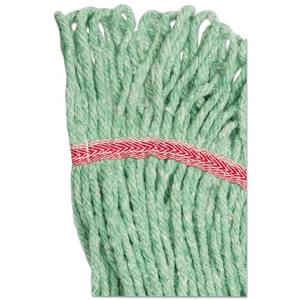 Cabezal de Mopa Húmeda Grande de 5 Pulgadas, Color Verde, Marca Boardwalk, Super Loop, de Algodón/Fibra Sintética para Limpieza de Pisos (12/Caja) - Product Image 3