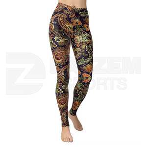 Nouvelle mode Tie Dye Yoga Leggings pour femmes taille haute Push-up élastique Sublimation hanche pantalon Fitness Leggings en vente - Product Image 3