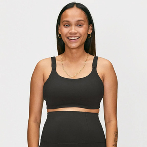 Soutien-gorge de sport simple à séchage rapide pour femmes européennes et américaines, haut de fitness respirant, course en plein air, salle de sport, entraînement, devant - Product Image 3