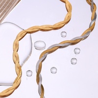 Collier ras du cou en acier inoxydable plaqué or PVD, chaîne serpent torsadée, sans ternissement, pour dropshipping